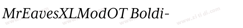 MrEavesXLModOT Boldi字体转换